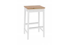 Стул барный Оскар массив сосны (белый воск/антик)